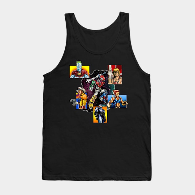 80s All Stars Tank Top by sapanaentertainment